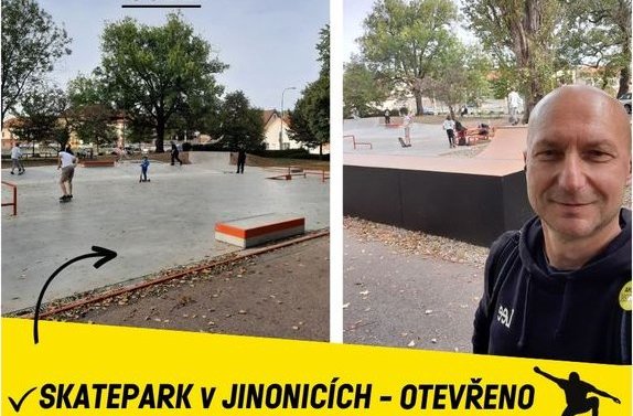 SKATEPARK V JINONICÍCH JE OPRAVENÝ